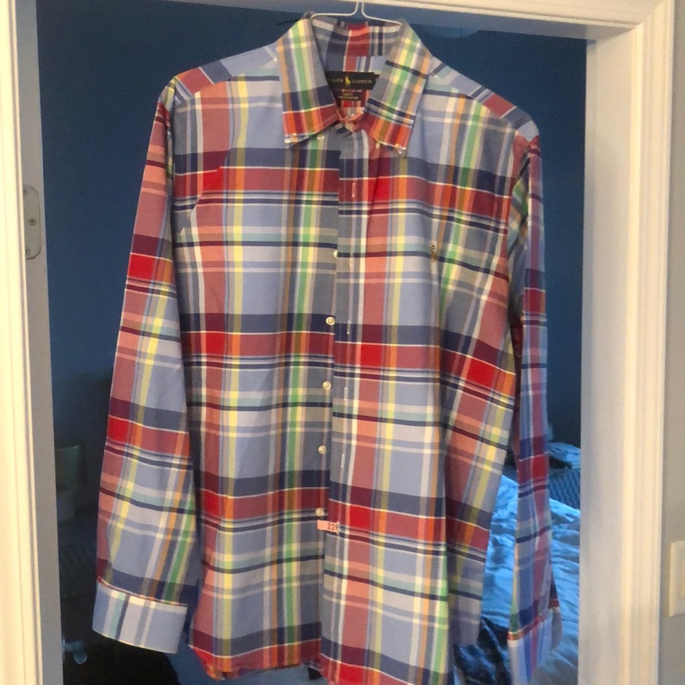 Moving coasts. Ralph Lauren. Slim Fit. Stretch Oxford.